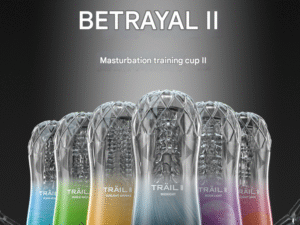 GALAKU TRAIL Transparent Male Masturbator - See-Through Stroker for a Visual Experience (Blue)