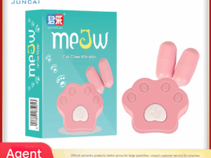 Juncai 'Cat Paw' Dual-Tip Vibrating Egg Set - Cute Controller with Rounded & Pointed Vibe Heads