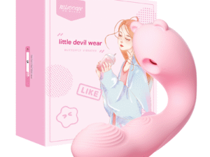 Moji 'Bobo Bear' App-Controlled Vibrator - Cute & Compact Smart Toy for Solo or Couples Play (Youthful Pink)