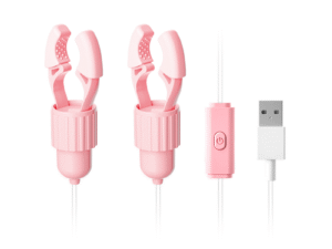 Lelo 2-in-1 Nipple Clamps & Licking Vibe Set (USB Powered) - Multi-Point Stimulation Kit