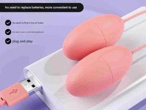 GALAKU Akali Dual Vibrating Love Eggs - Remote Control Double Bullets for Couples Play (Pink)