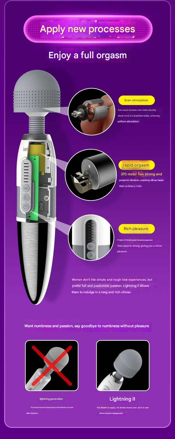 雷霆闪电AV棒2代震动棒