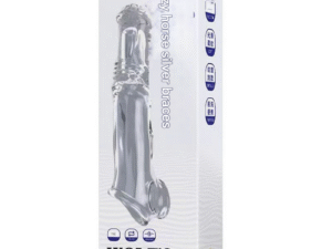 Boniuniu 'Crazy Horse' Spiked Penis Sleeve - Extremely Textured Cock Sheath (White, Regular)