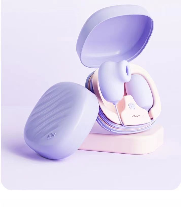 杰士邦Softoy系列小粉饼双线跳蛋 吮吸震动款