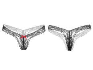 Sheer Floral Lace Panties for Women - Sexy See-Through Lingerie Briefs