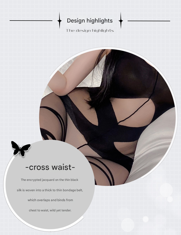 霏慕连身丝袜7579 黑