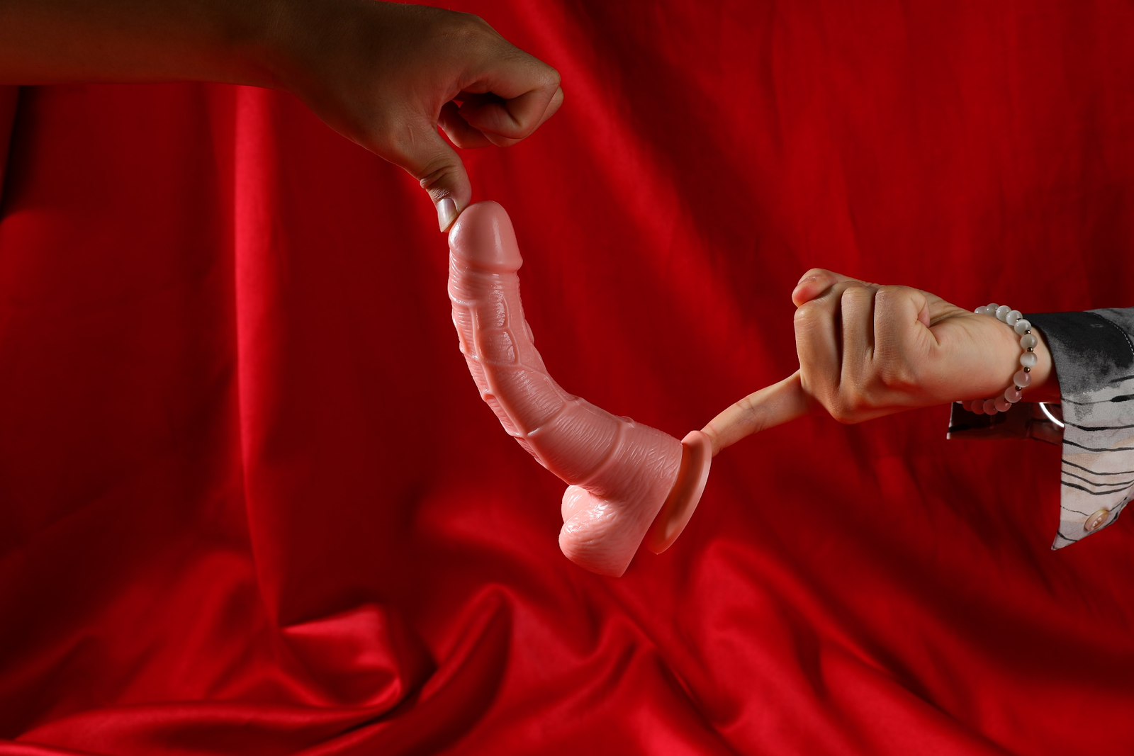 谜姬筋爆龙根手指阳具-中号