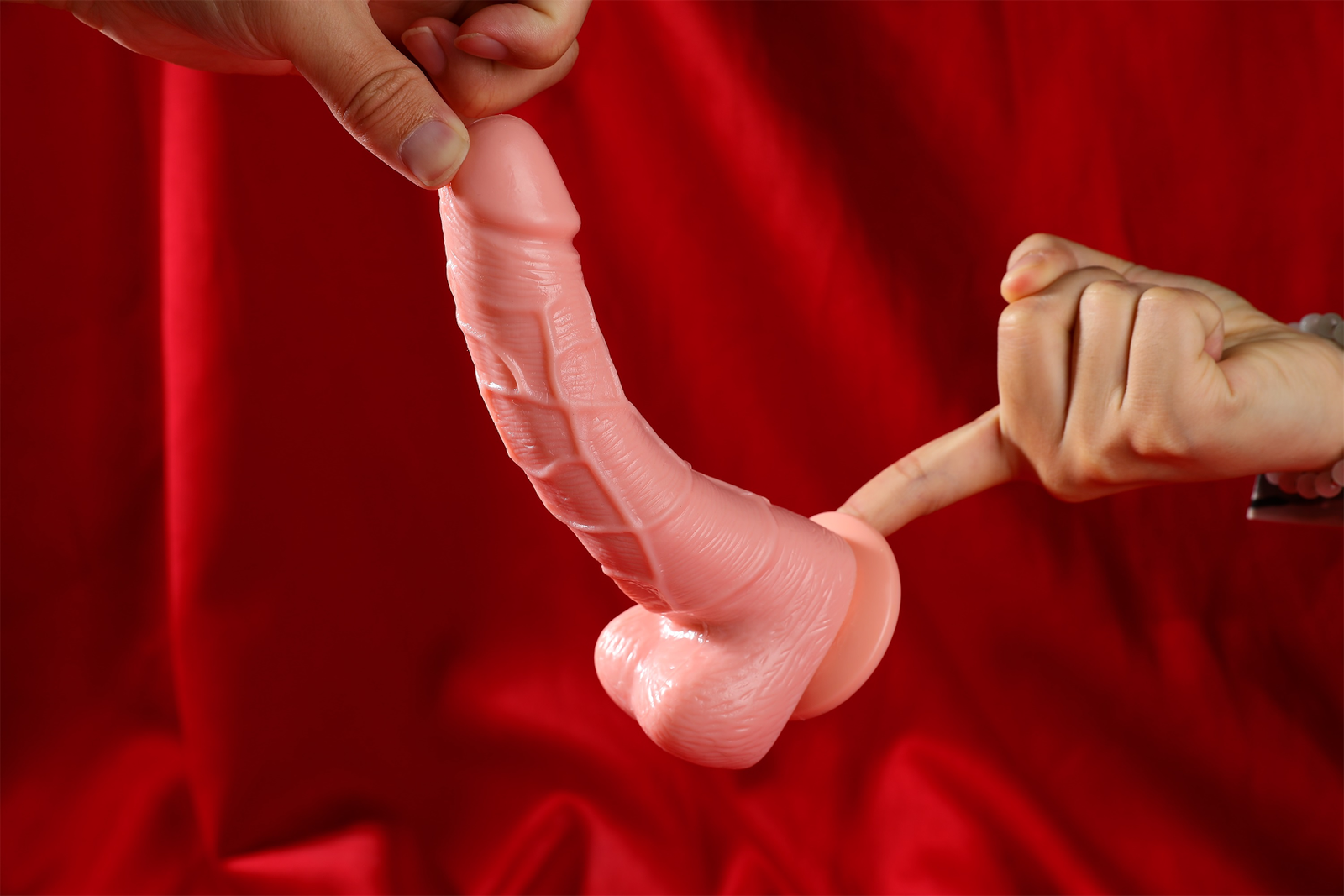 谜姬筋爆龙根手指阳具-中号