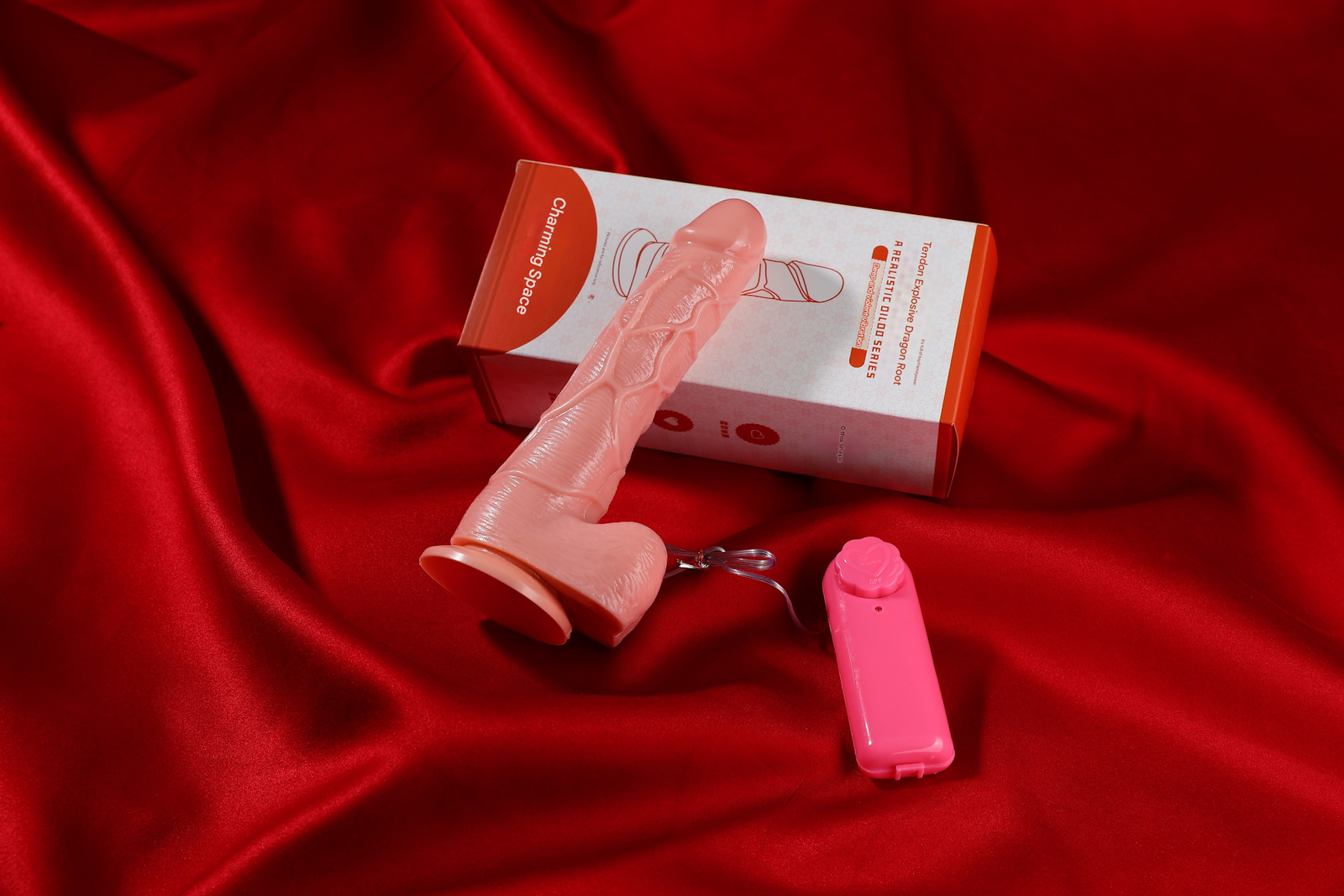 谜姬筋爆龙根手指阳具-中号