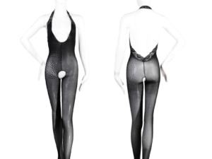 Romantic Floral Lace Bodystocking - Full Body Sheer Lingerie for Women