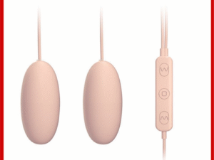 GALAKU Akali Dual Vibrating Love Eggs - Remote Control Double Bullets for Couples Play (Pink)