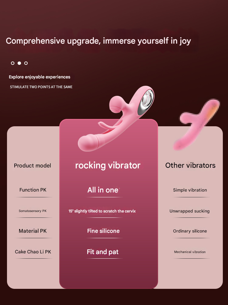 谜姬摇摆浪舌震动棒拍打款-粉色