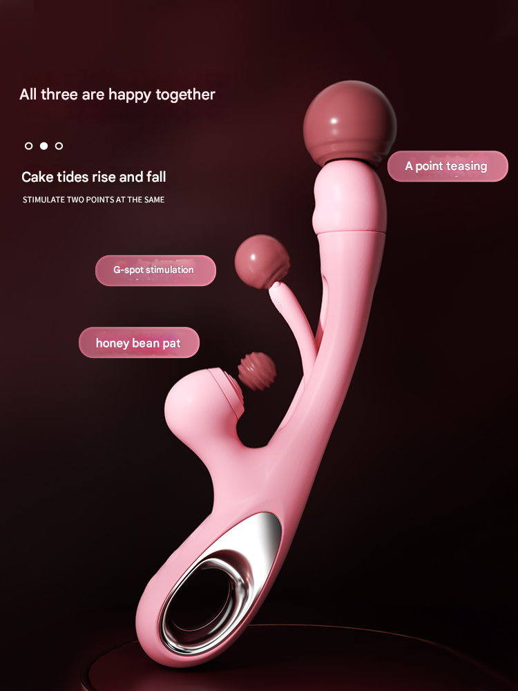 谜姬摇摆浪舌震动棒拍打款-粉色