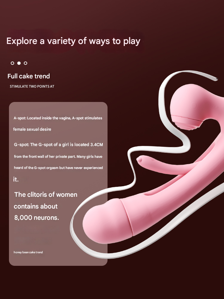 谜姬摇摆浪舌震动棒拍打款-粉色