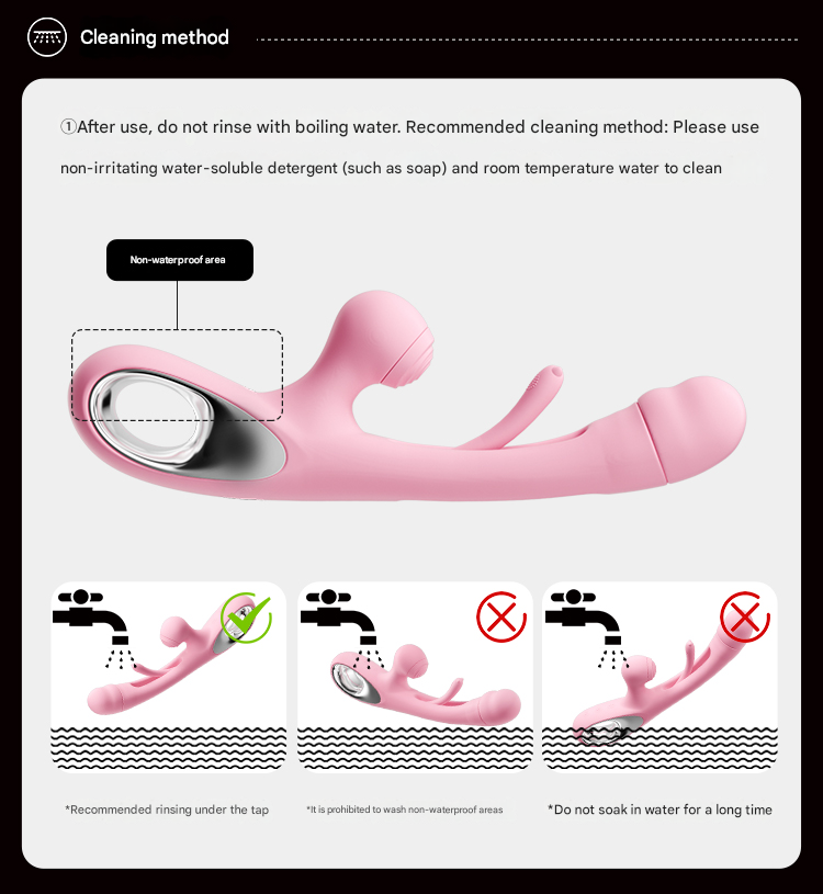 谜姬摇摆浪舌震动棒拍打款-粉色