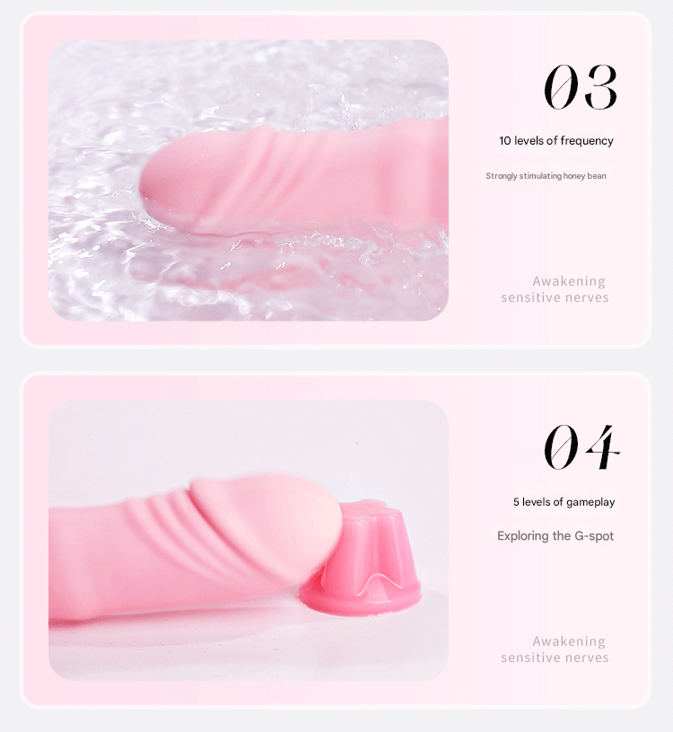 谜姬欢趣棒舌舔伸缩款-粉