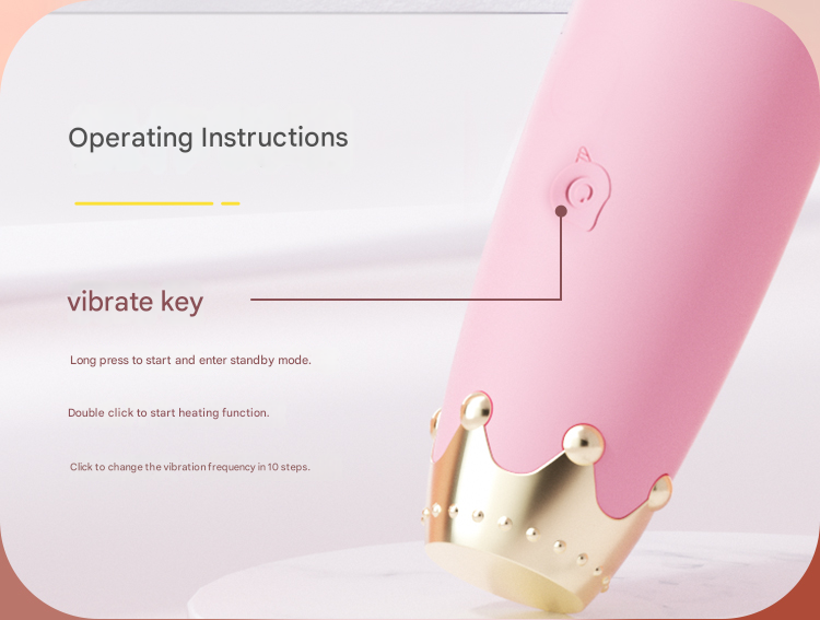 谜姬花冠点潮笔震动款-软萌粉