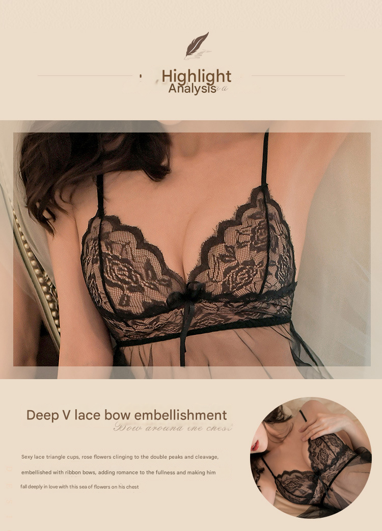 霏慕网纱透视吊带裙女7832