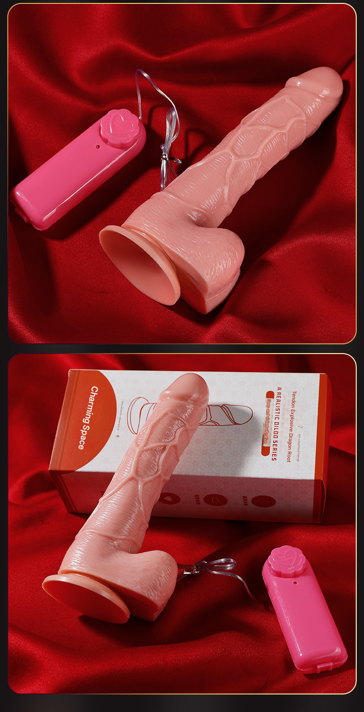 谜姬筋爆龙根手指阳具-中号