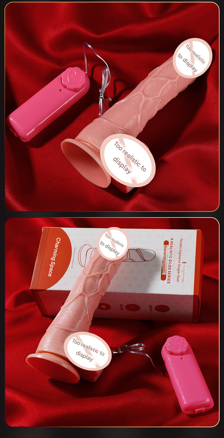 谜姬筋爆龙根手指阳具-中号