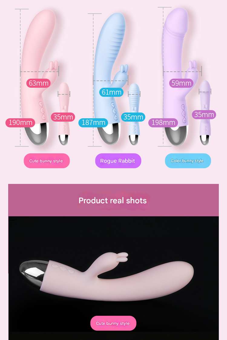 雷霆leten色色兔系列震动棒（充电款）