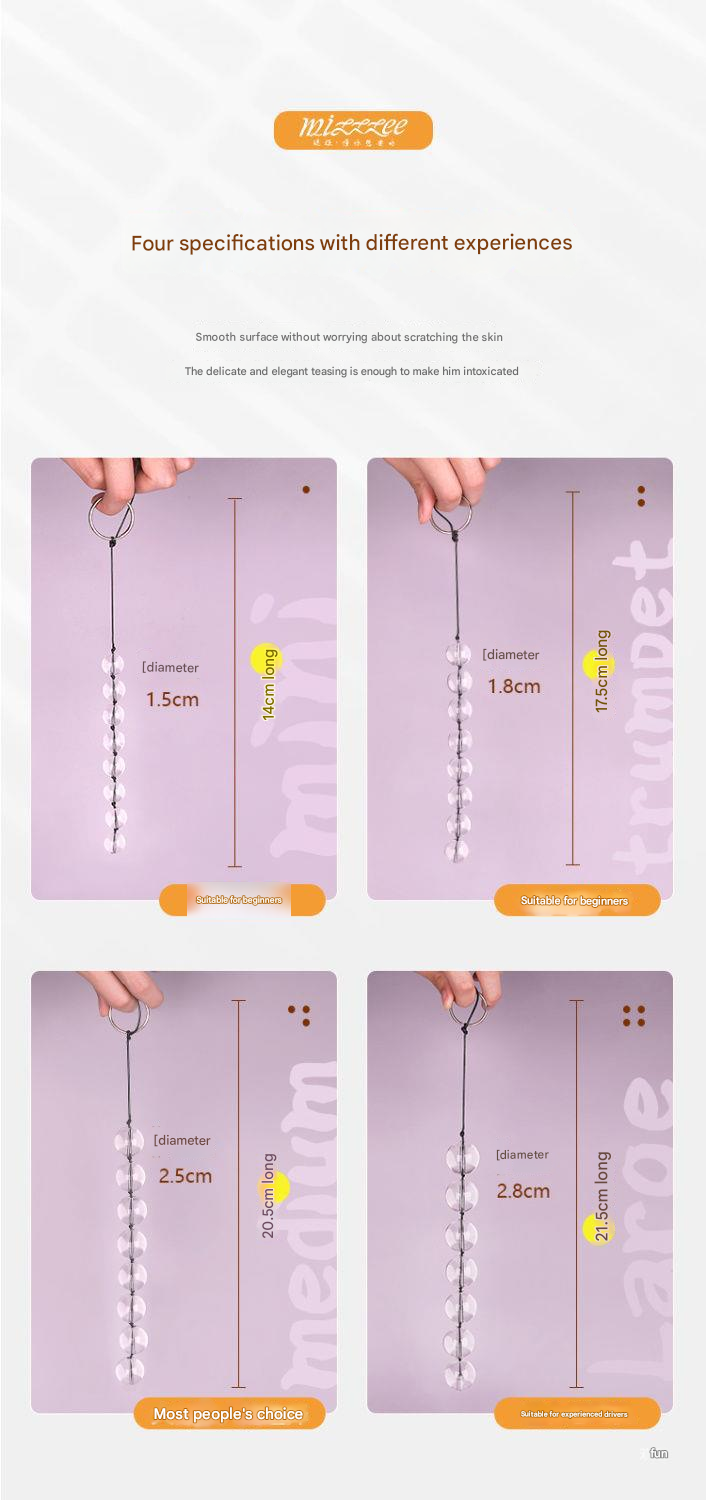 谜姬水晶后庭拉珠迷你号