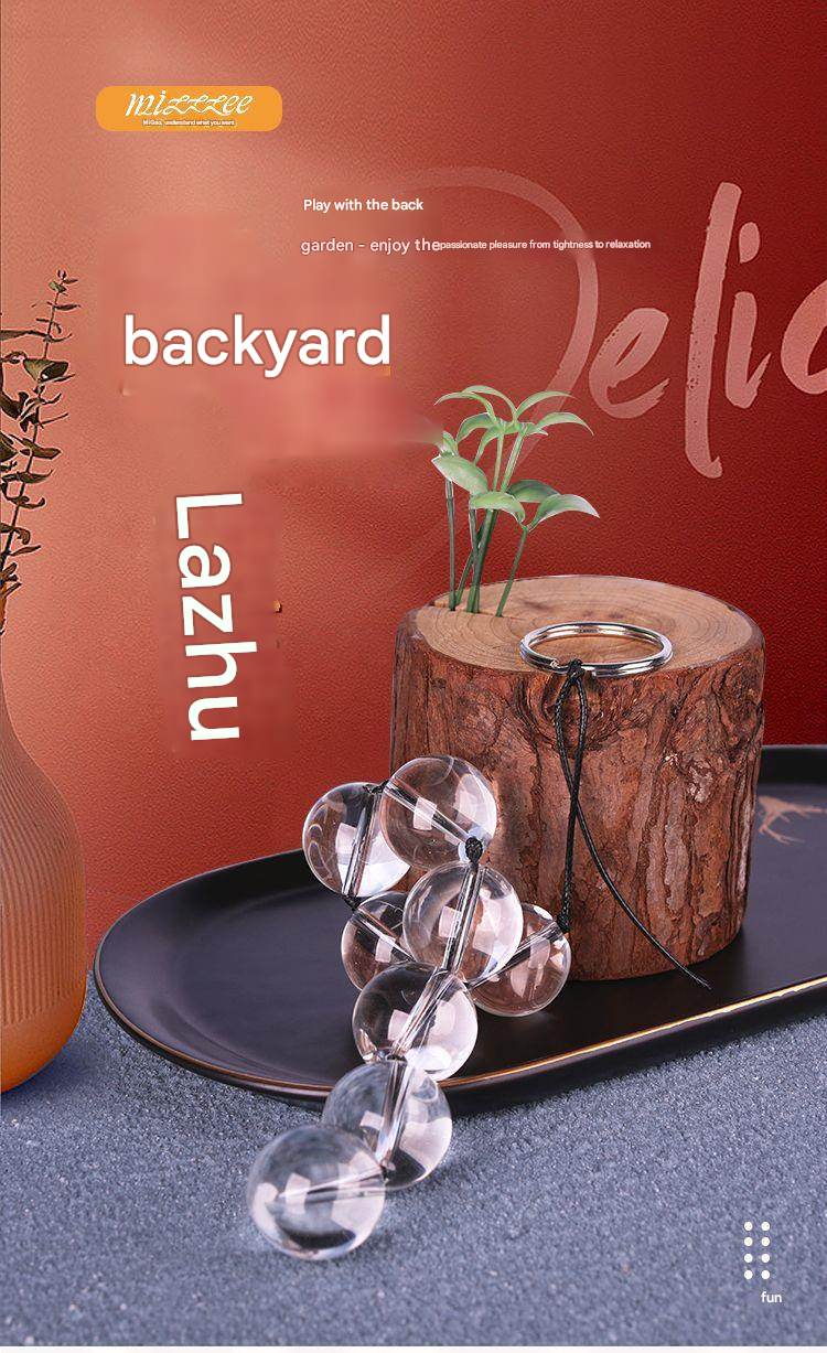 谜姬水晶后庭拉珠迷你号