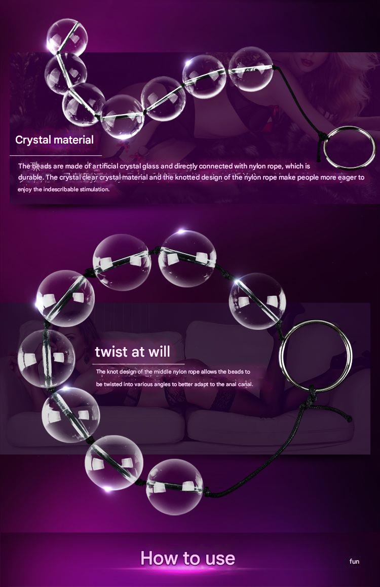 谜姬水晶后庭拉珠迷你号