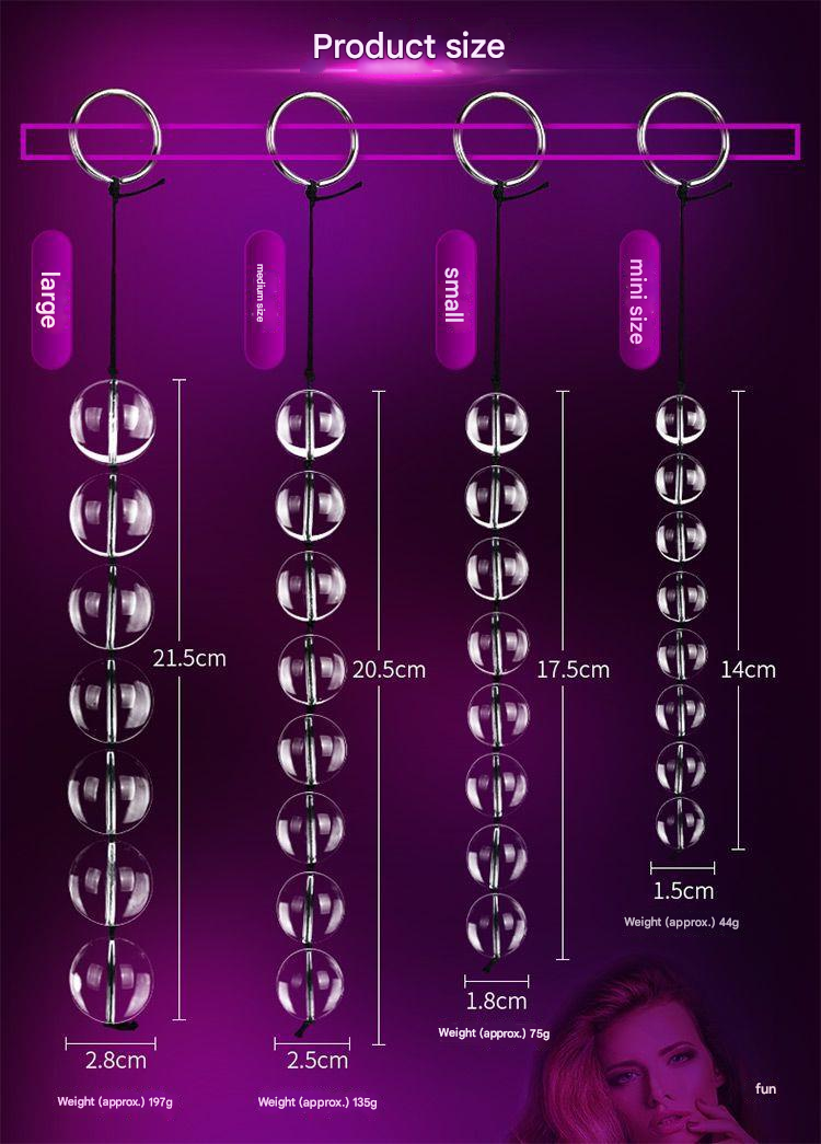 谜姬水晶后庭拉珠迷你号