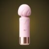 Moji 'Milkshake' Heart-Shaped Wand Massager - Powerful Vibrator with a Fun & Cute Design (Peach)