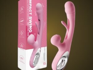 Moji 'Swinging Tongue' Spanking Vibrator - Unique Paddling & G-Spot Vibe for Novelty Play (Pink)