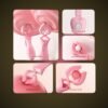 Moji 'Clip 'n' Joy' Vibrating Nipple Clamps with Wired Remote - Dual-Head Stimulators for Nipple & Areola Play