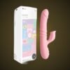 Moji 'Fun Pleasure' 3-in-1 Vibrator with Licking & Thrusting - Telescopic G-Spot Rabbit Vibe